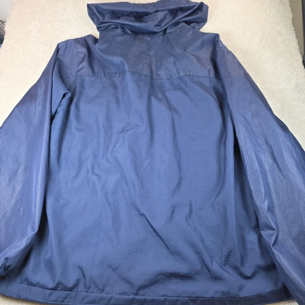 Milwaukee Brewers MLB Genuine Merchandise Windbreaker Jacket Mens XL Blue Hooded